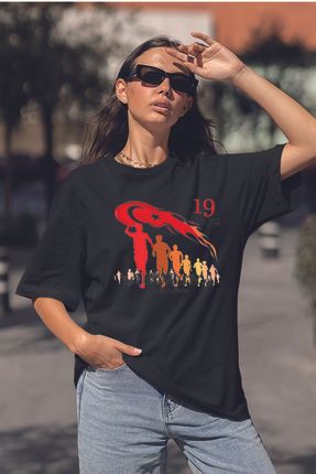 Serbella TREND KOD 111020161 29 Ekim 23 Nisan 19 May s Bask l Oversize T Shirt Unisex Fiyat Yorumlar Trendyol
