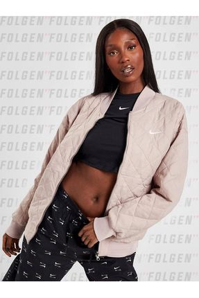 Nike Varsity Reversible Bomber Jacket in Taupe Kad n Pembe Spor Ceket Fiyat Yorumlar Trendyol