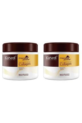 Karsell Collagen Saç Maskesi & Buğday Proteinli 500 ml 2'Li Set
