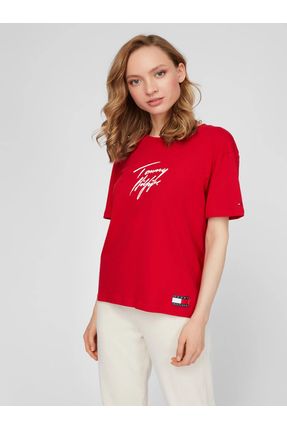 Tommy Hilfiger Tee SS CN Logo UW0UW02262 Primary Red Fiyat Yorumlar Trendyol