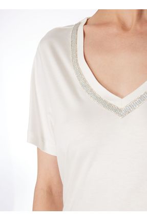 T shirt basic col v femme shop