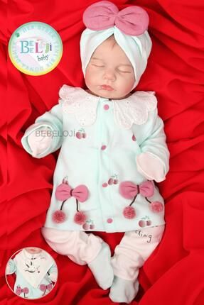 Cherry Kız Bebek Hastane Çıkışı 5'li Set yenidoğan kıyafeti
