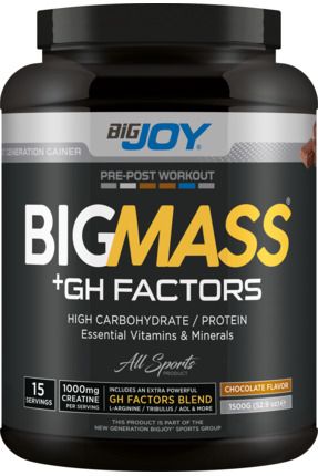 Bigmass Gh Factors Mass Gainer 1200gr Çikolatalı Karbonhidrat High Carbonhidrate&protein&vitamins