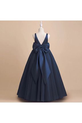 Kruvaze Yaka Elbise - Çapraz Kız Çocuk Doğum Günü Elbisesi Kız Çocuk Abiye Kız Çocuk Elbise