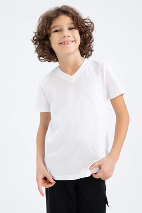 Erkek Çocuk Beyaz Tişört - K1693a6/wt34