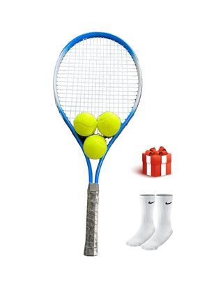 Kort Tenis Yetişkin Raketi Seti Başlangıç Seviye Tenis Raketi Seti Taşıma Çantası