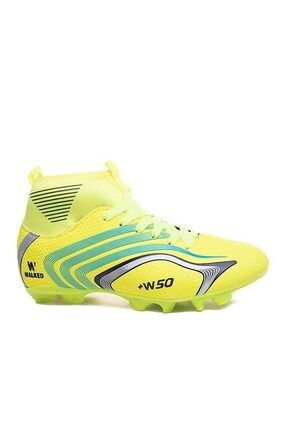 Çoraplı Krampon Sarı Futbol Ayakkabısı