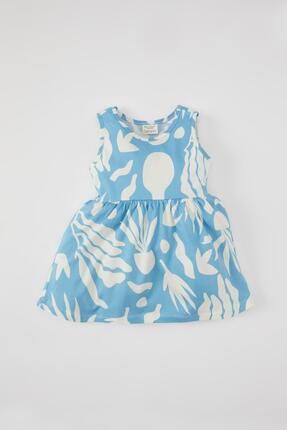 Kız Bebek Desenli Kolsuz Elbise C0074A524SM