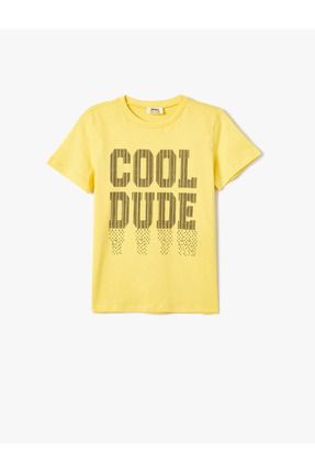 Erkek Çocuk T-shirt 4skb10495tk Sarı