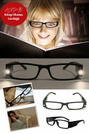 Kitap Okuma Gözlüğü Led Işıklı Kitap Okuma Gözlüğü Camsız