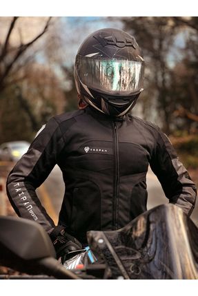 Kadın Motorcu Montu -korumalı- Rüzgar Geçirmez Cordura 600d Kumaş