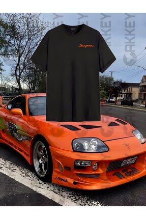 Cakkey H zl Ve Ofkeli Toyota Supra MK4 Bask l Oversize T Shirt