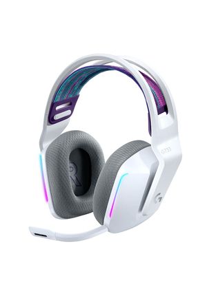 G G733 LIGHTSPEED RGB Kablosuz 7.1 Surround Ses Oyuncu Kulaklığı - Beyaz