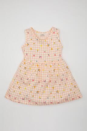 Kız Bebek Baskılı Kolsuz Elbise C0074a524sm