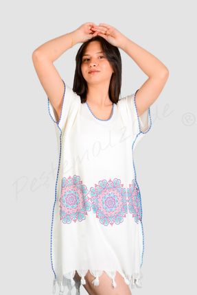 Plaj Elbisesi Pareo Plaj Kıyafeti Bornoz Peştemal Pamuk Sahil Deniz Elbisesi Plaj Giyim Havlu