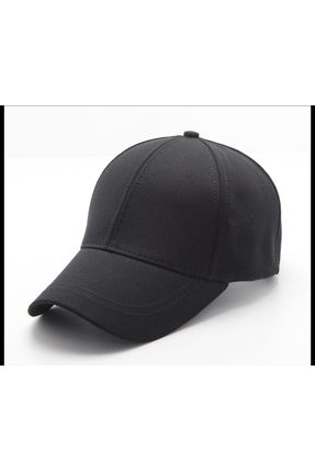 Siyah unisex cırtlı ayarlanabilir spor şapka