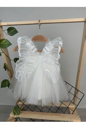 Yazlık Tütülü Astarlı Bebek Elbise Çocuk Elbise Kız Çocuk Doğum Günü Parti Düğün Elbisesi
