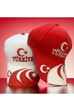 Yazlık unisex Türkiye şapka 2(iki) adet erkek veya kız çocuk, yetişkin şapka, tatil şapkası