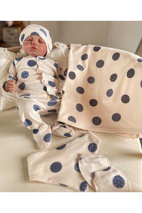 Gezegenli Yenidoğan (0-3Ay) Hastane Çıkışı Extra Battaniyeli Erkek Bebek 6'Lı Set