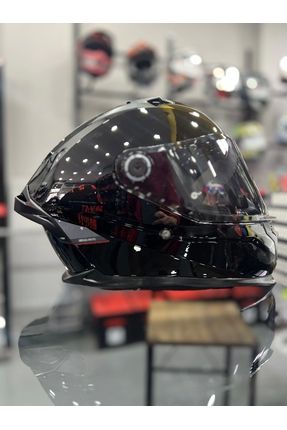 Helmets Kask Braker Sv Solid A1 Parlak Siyah Şeffaf Vizörlü