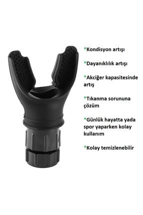Breathmaximizer(ıron Lung) Nefes Egzersiz Aleti Kondisyon/dayanıklılık Geliştirici (siyah)