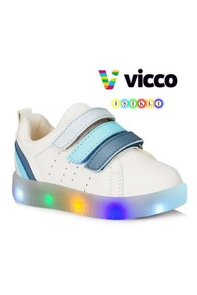 Vicco Sun Işıklı Ortopedik Çocuk Spor Ayakkabı MAVİ