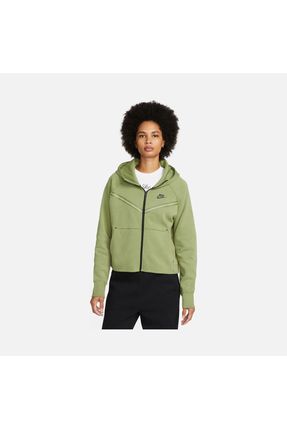 Nike sportswear tech fleece green top