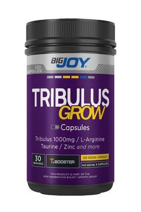 Tribulus Grow T.booster Terrestris Arginine Taurine Zinc Amino Asit 120 Kapsül