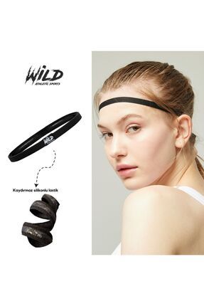 Kaydırmaz Spor Elastik Saç Bandı Tokası Tekli Wildflex