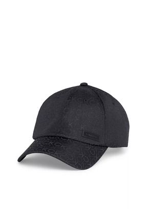 Erkek Jakarlı Mono Siyah Spor Şapka K50K511560-0GK