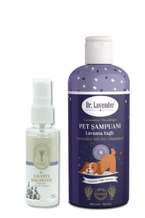 Kene Pire Önleyici Köpek Şampuanı 400 Ml Pet Şampuanı + 45 Ml Lavanta Konolyası