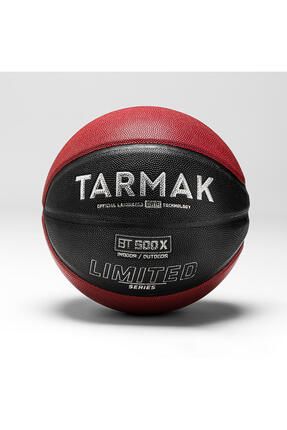 Basketbol Topu - 7 Numara - Kırmızı/siyah - Bt500 Grip Ltd