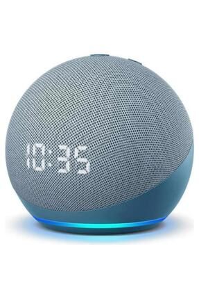 Amazon Mavi Echo Dot 5th Generation 5. Nesil Saatli Akıllı Asistan Hoparlör Dahil