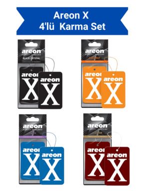 X Süper Karma 4'lü Set Kalite Araç Kokuları