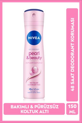 Kadın Sprey Deodorant Pearl&Beauty 150ml, Ter Kokusuna Karşı 48 Saat Koruma
