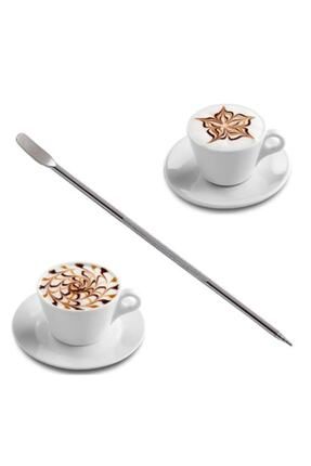 Latte Art Kalemi Çubuğu Latte Kahve Kalemi Barista Şekillendirme Cappuccino Latte Espresso Tasarım