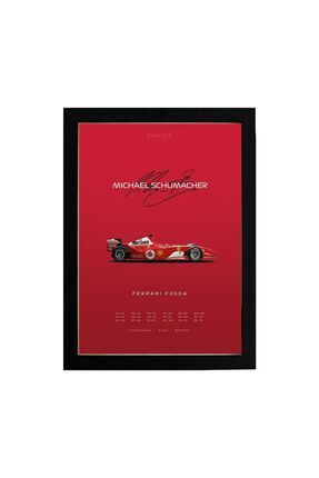 Michael Schumacher Ferrari F2004 Poster Tablo F1 Ferrari Formula 1 Dijital Tasarım