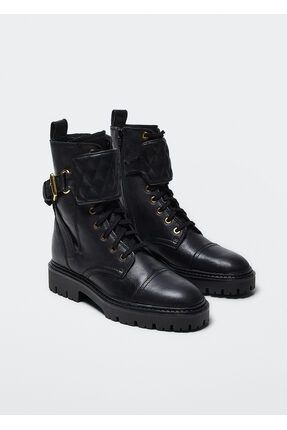 MANGO Siyah Kad n Bot Bootie 47081302 Fiyat Yorumlar Trendyol
