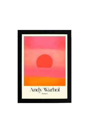Andy Warhol Sunset 1, Modern, Contemporary Art, Sanat, Poster Tablo Dijital Tasarım Tablo