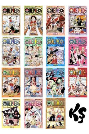 One Piece 1-2-3-4-5-9-10-11-12-13-14-15-16-17-18 manga seti (15 kitap)