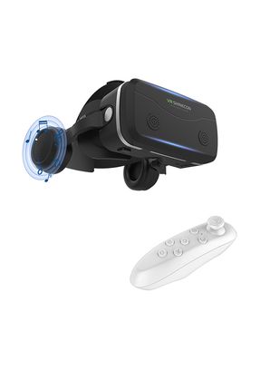 Kulaklıklı VR 3D Sanal Gerçeklik Gözlüğü + VR Kumanda -AL4295