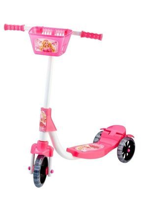 3 Tekerlekli Frenli Çocuk Scooter Barbie Figürlü (55 KG TAŞIMA KAPASİTELİ)