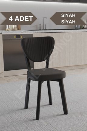 Elma Model Mutfak Sandalyesi Salon Sandalyesi Yemek Sandalyesi Cafe Restaurant Sandalyesi(4 ADET)