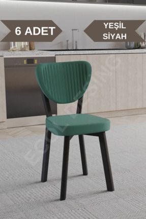 Elma Model Mutfak Sandalyesi Salon Sandalyesi Yemek Sandalyesi Cafe Restaurant Sandalyesi(6 ADET)