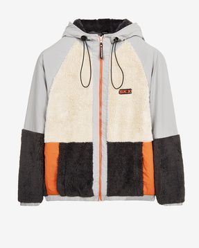 M Outdoor Fleece Full Zip Sherpa Erkek Gri Ceket S232310-032