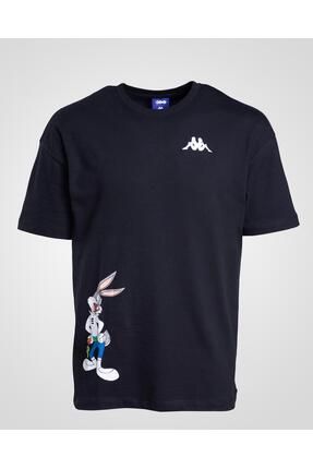 Authentic Dajen Warner Bros - Looney Tunes Unisex Siyah Beyaz Comfort Fit Tişört