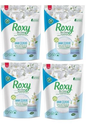 Roxy Bio Clean Matik Sabun Tozu Bahar Çiçekleri 800 G X 4'lü