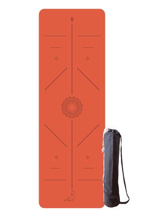 Focus Series 4.1 mm Mercan Turuncu Doğal Kauçuk Kaydırmaz Yoga Matı