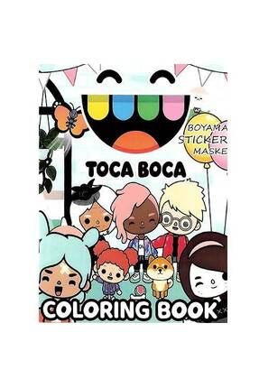 Toca Boca Boyama Kitabı Stickerlı (16 Sayfa)