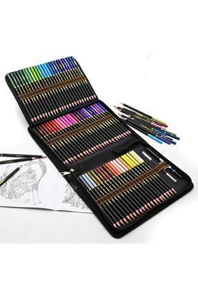 Renkli kalem seti, 72 kurşun kalem, profesyonel boya kalemi, boyama kitabı, yetişkin , çocukl